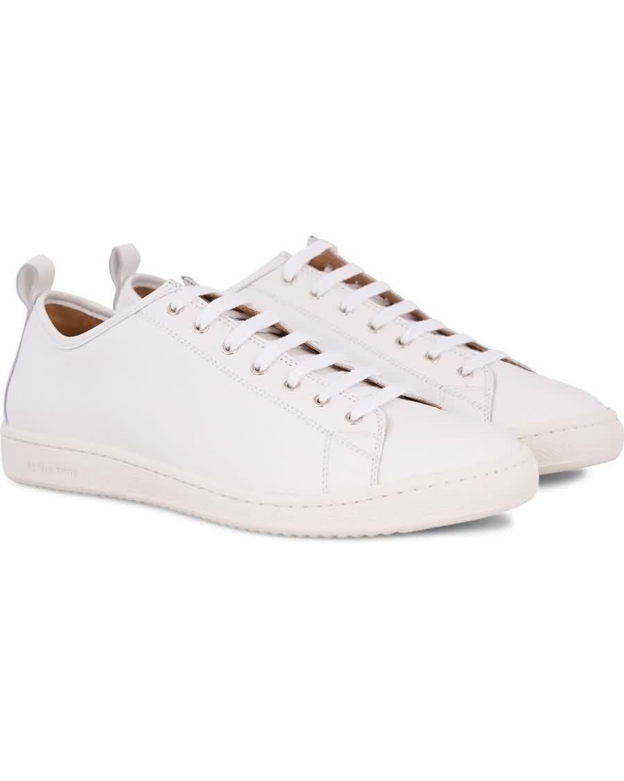 paul smith shoe miyata leather sneaker white Bare Kjøpe Det iejhx